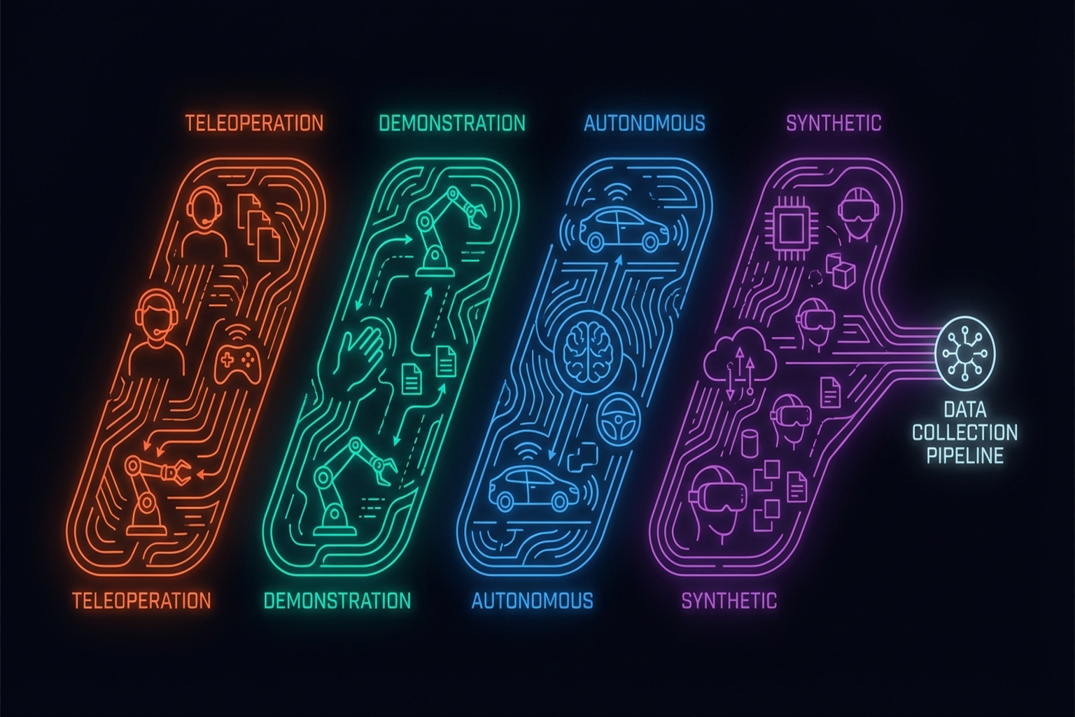 Figure 3.4: Comparison of tactile data collection pipelines.