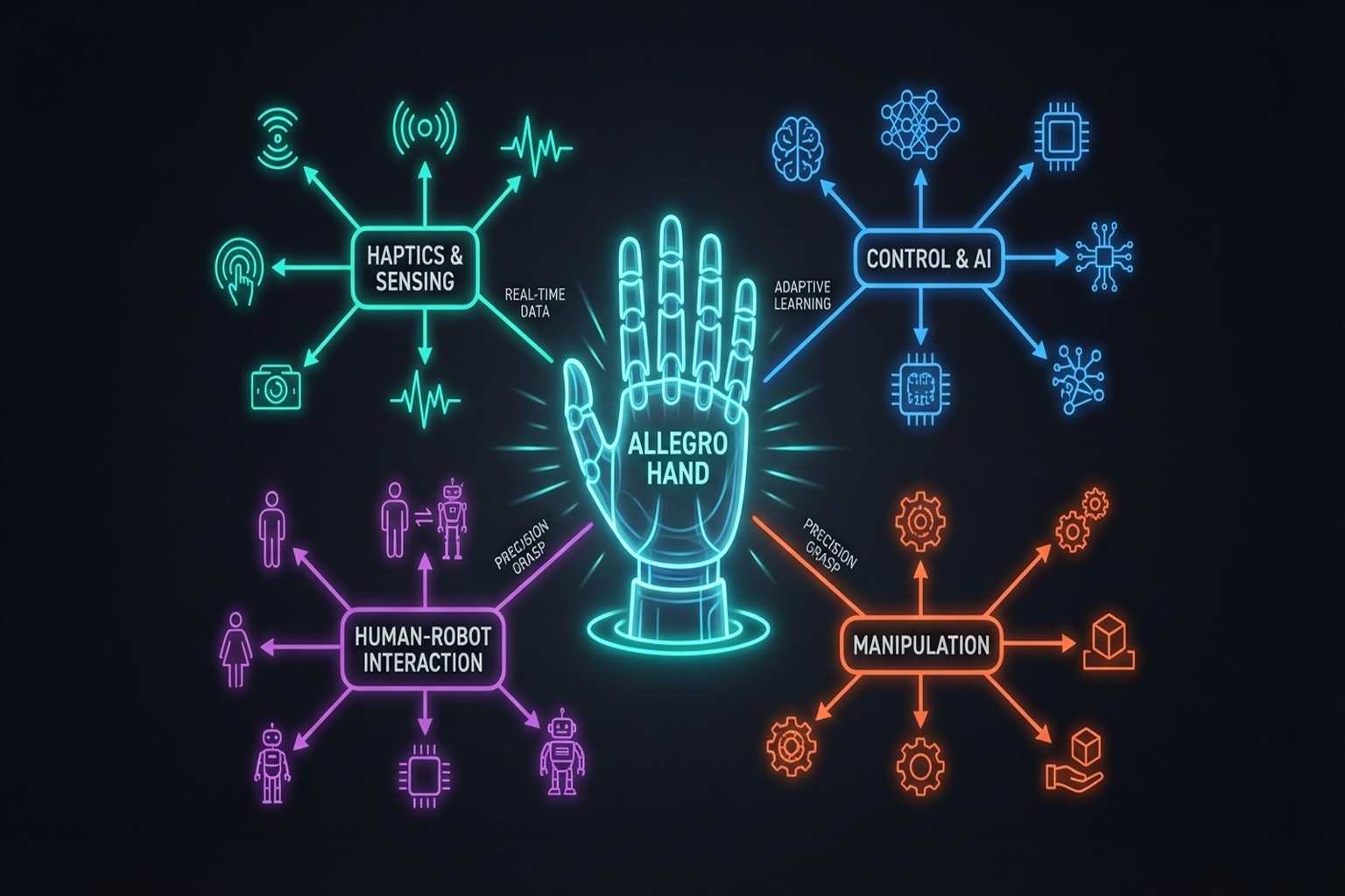 Figure 4.6: Allegro Hand-based research ecosystem.