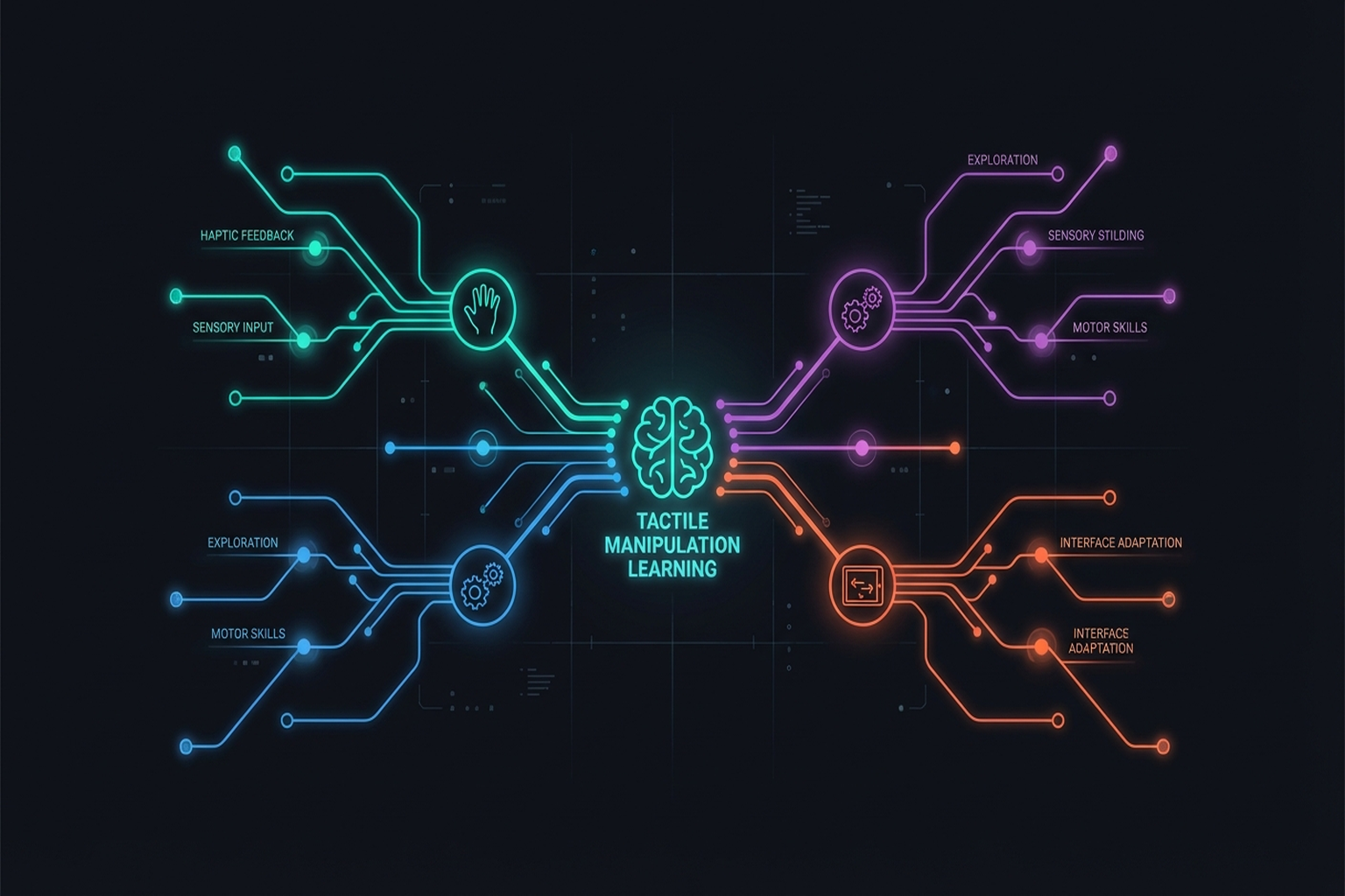 Figure 7.6: Full landscape of tactile manipulation learning.