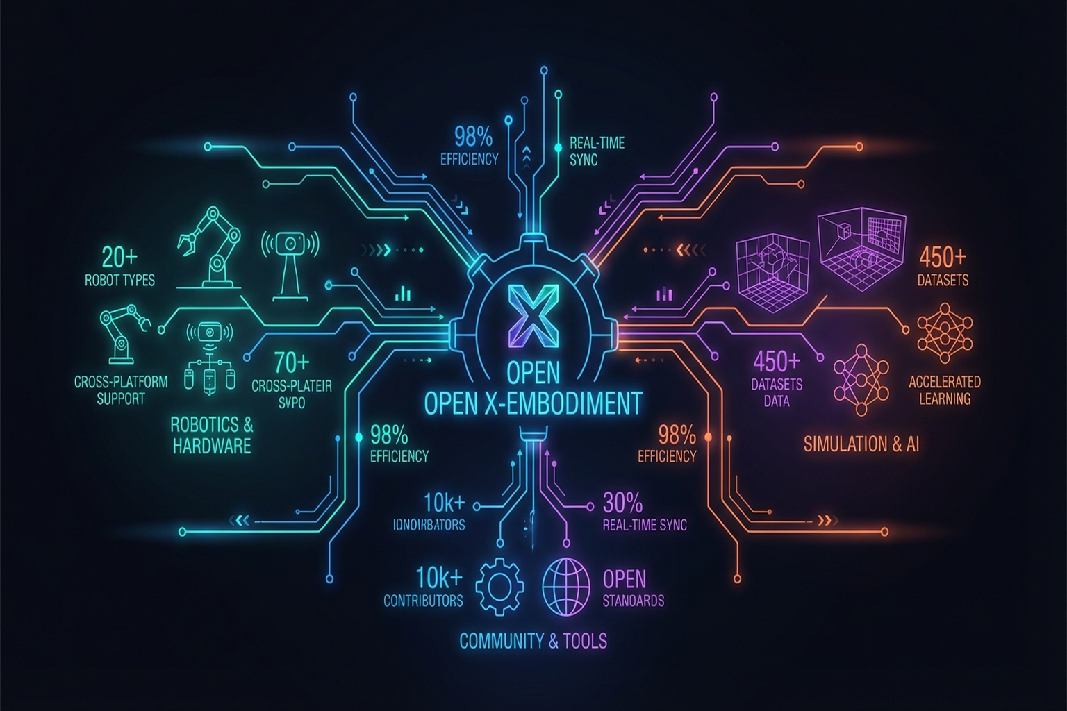 Figure 8.4: Open X-Embodiment cross-embodiment data strategy.