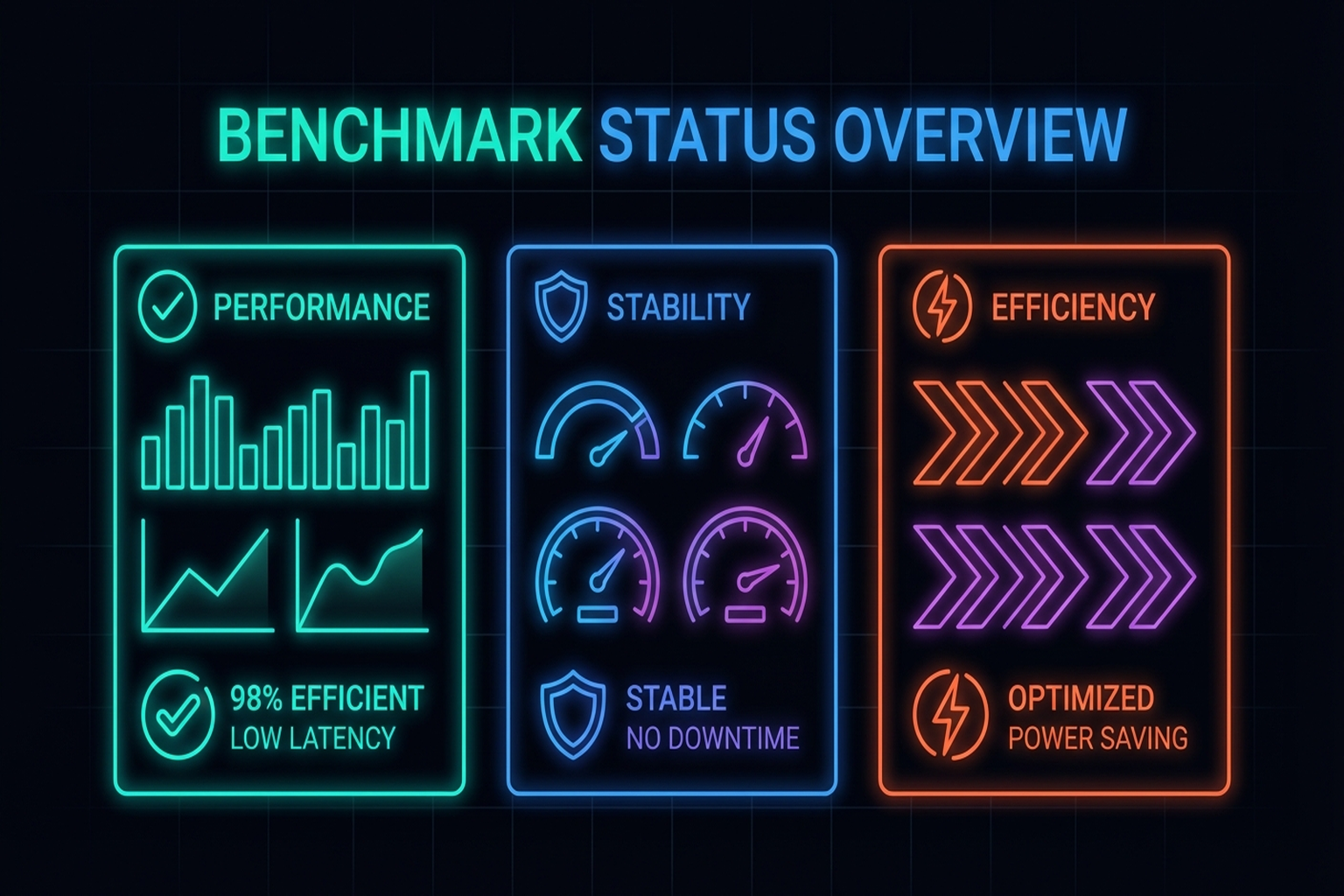 Figure 11.4: Benchmark and standardization status.